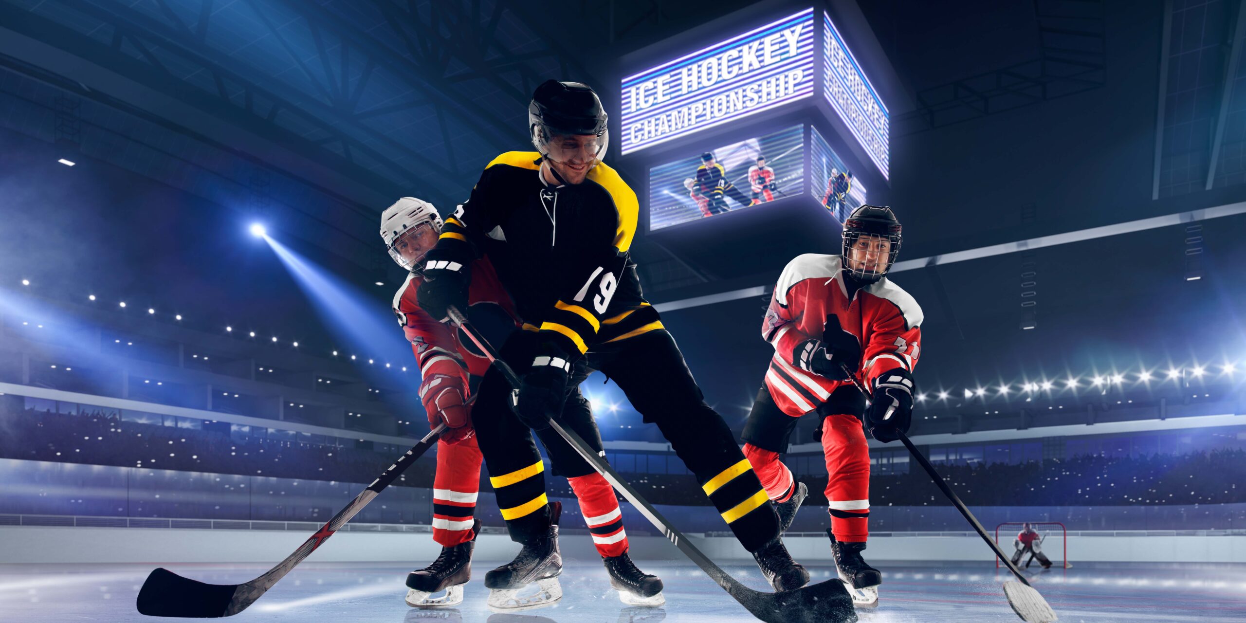 joueurs de hockey